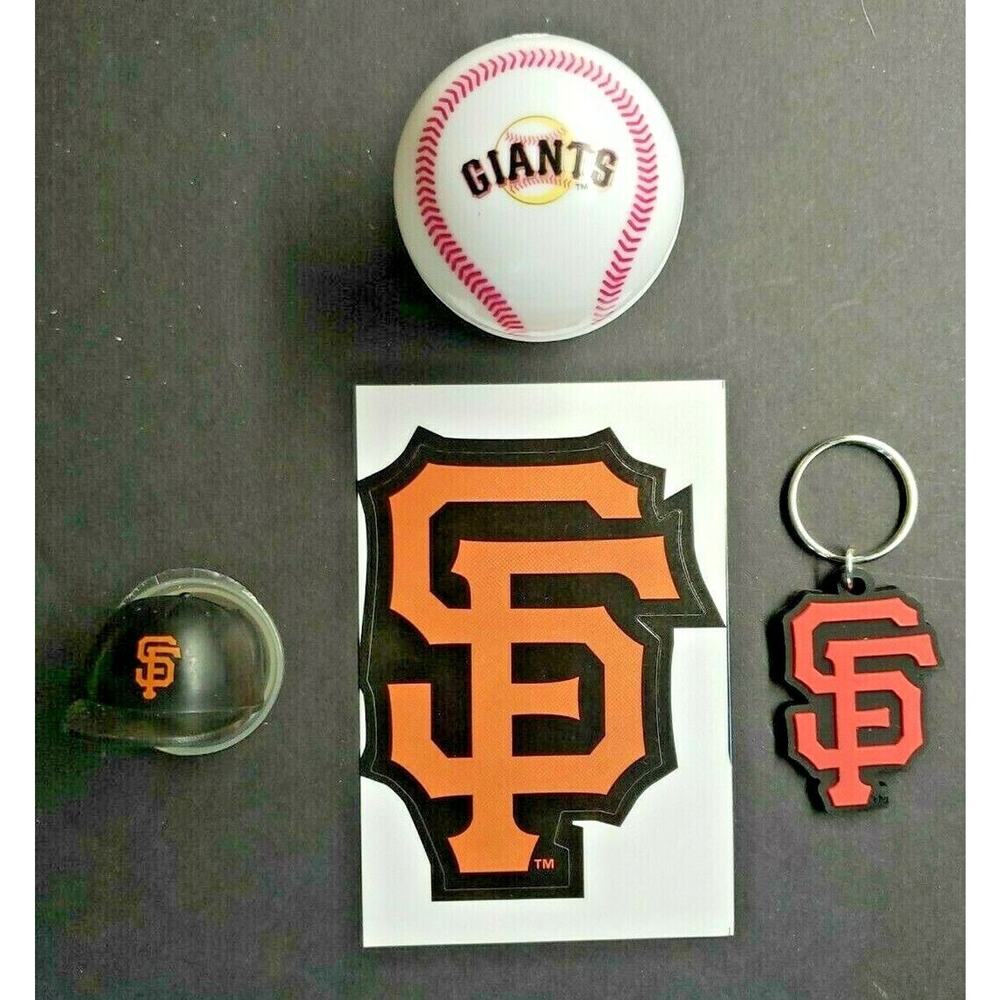 San Francisco Giants Baseball Vending Charms Lot of 4 Ball Helmet, Key Chain 295